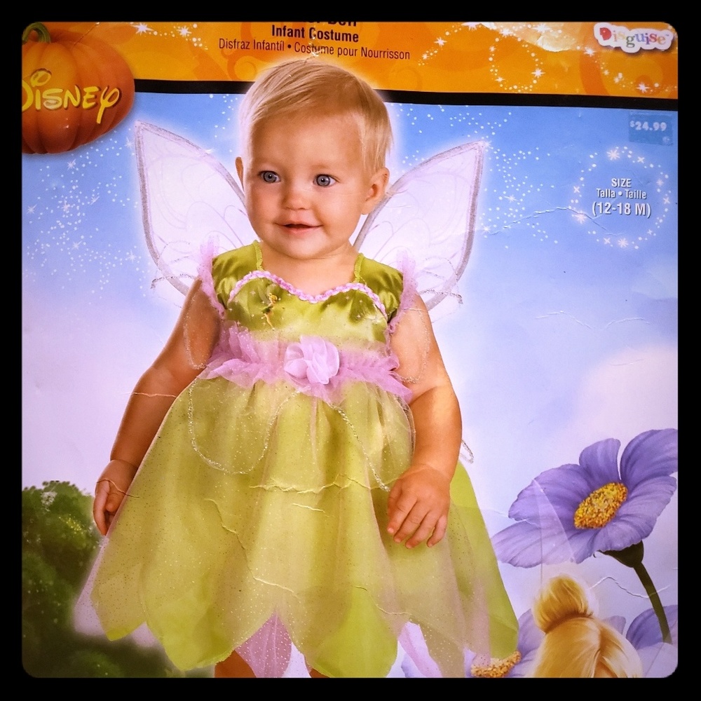 Halloween Tinkerbell baby costume